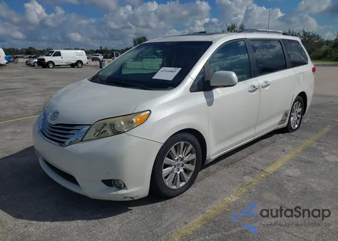 2011 Toyota Sienna Limited V6 z USA, uszkodzony, nr VIN 5TDYK3DC0BS047502
